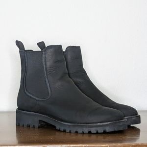 Thursday Legend Chelsea Boots - Black Leather Lugged Sole - Sz. 7.5